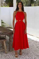 Aulma Maxi Dress Red