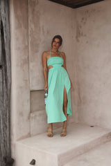 HELLO MOLLY Girls On Vacay Maxi Dress Green