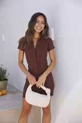 Midnight Whispers Dress Brown