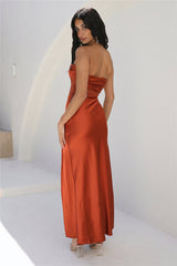 Monaco Maxi Dress Brown