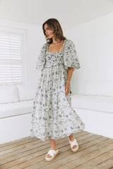 Bella's Bloom Maxi Dress Black