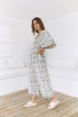 Bella's Bloom Maxi Dress Black