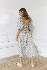 Bella's Bloom Maxi Dress Black