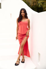 Summer Mirage Cami Top Red