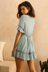 Lightning Bolt Dress Sage