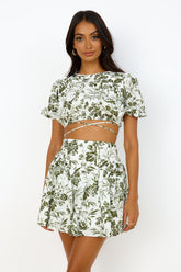 Olive Branch Dress Green