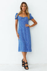 Femme Forward Midi Dress Blue