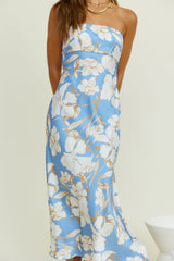 Under The Moonlight Midi Dress Blue