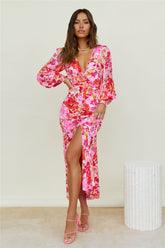 Starry Night Maxi Dress Pink