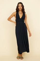 By The Ocean Midi Dress Black