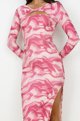 Moment To Yourself Midi Dress Pink