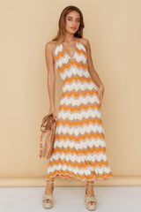 Drinks On The Beach Maxi Dress Orange