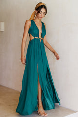 HELLO MOLLY Since I Met You Maxi Dress Green