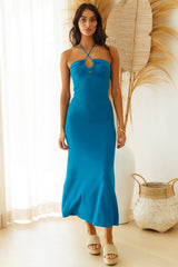 Future Thinking Maxi Dress Blue
