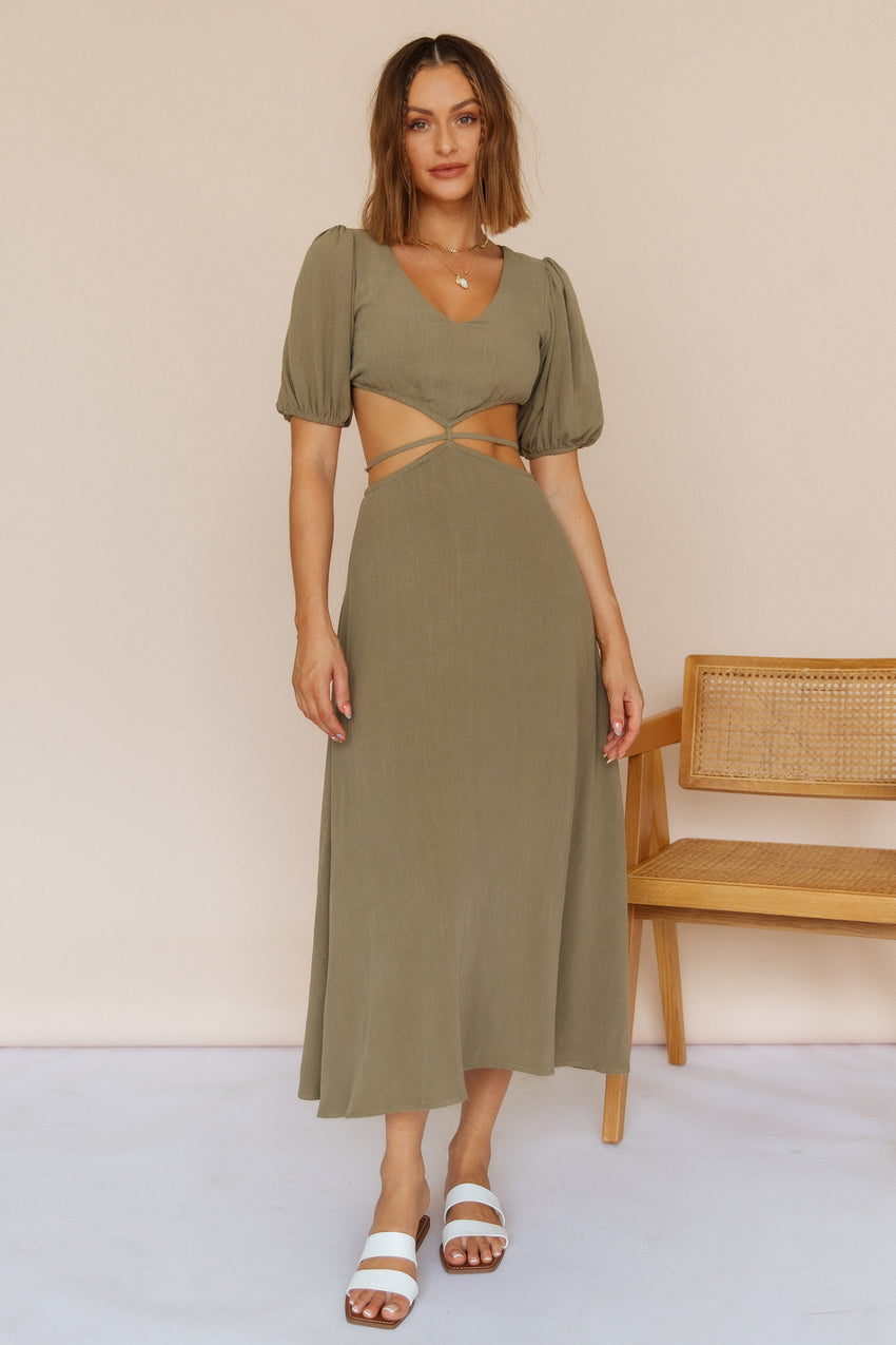 Evie Maxi Dress Olive