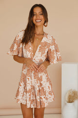 Take My Hand Dress Brown