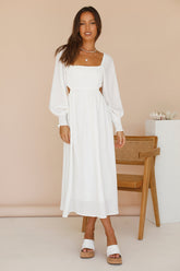 Greetings From An Angel Maxi Dress White