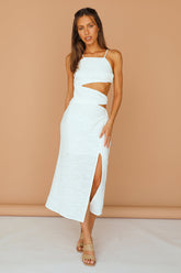 Be My Hero Maxi Dress White
