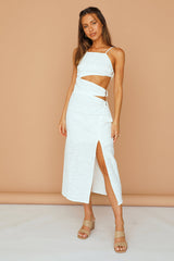 Be My Hero Maxi Dress White