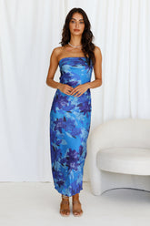 Florio Maxi Dress Blue