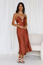 Again And Again Maxi Dress Brown