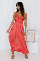 Be My Darling Maxi Dress Coral