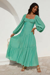 Like A Princess Maxi Dress Green