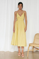 Bon Voyage Maxi Dress Yellow