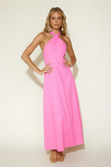 Flower Fields Maxi Dress Pink