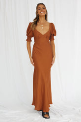 Calyx Maxi Dress Tan