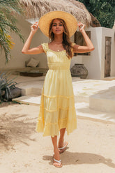 Varela Midi Dress Yellow