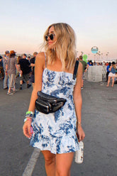 Blank Parchment Dress Blue