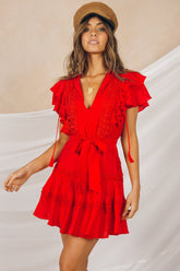 White Sands Dress Red