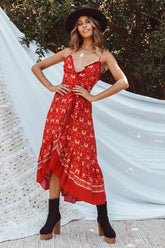 Mississippi Midi Dress Red
