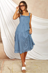 Miracle Love Midi Dress Blue