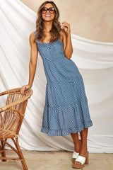 Miracle Love Midi Dress Blue