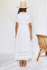 Mystery Of Love Midi Dress White