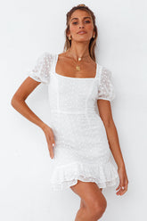 HELLO MOLLY All The Finer Things Dress White
