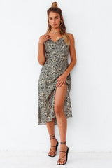 Viva La Vida Midi Dress Olive