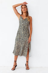 Viva La Vida Midi Dress Olive