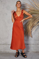 Dreaming Under Maxi Dress Rust