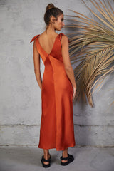 Dreaming Under Maxi Dress Rust