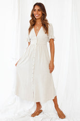 Last Sunset Maxi Dress Beige