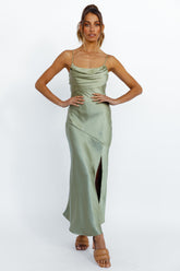 Forever Mine Maxi Dress Olive