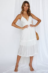 Haunted Paradise Midi Dress White
