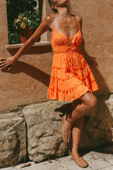 Fruity Mornings Dress Orange