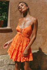 Fruity Mornings Dress Orange