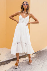 Merito Midi Dress White