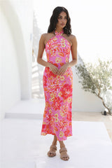 SEVEN WONDERS Leyana Maxi Dress Pink Floral