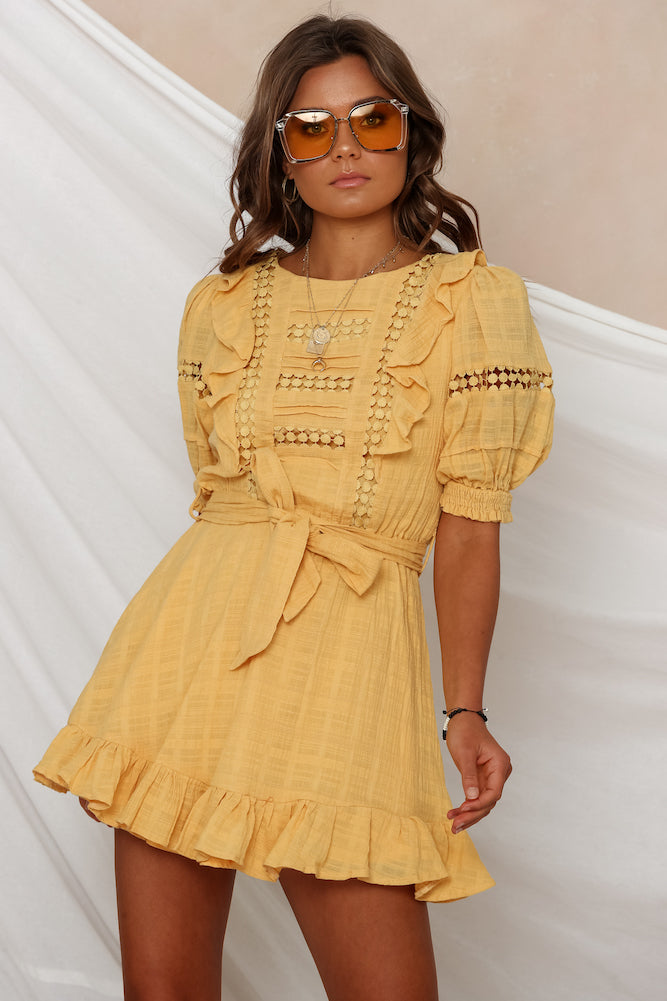 National Anthem Dress Mustard